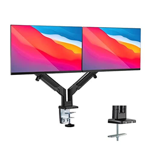 Mount-It! Mount-It! Low-Profile Gas-Spring Dual Monitor Arm