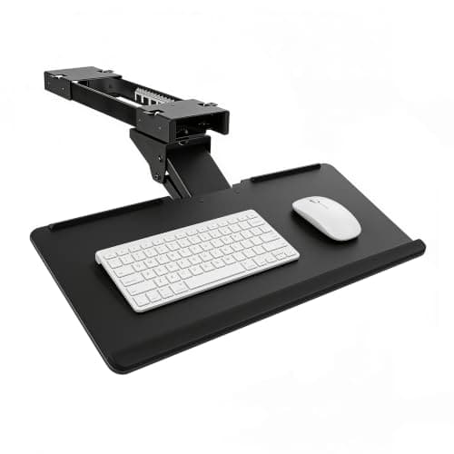 Mount-It! Mount-It! Full-Motion Under-Desk Keyboard Tray with Gel Wrist Pad (26 in)