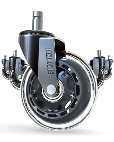 HOLKIE HOLKIE Rollerblade-Style Office Chair Casters, 3 in (set of 5)