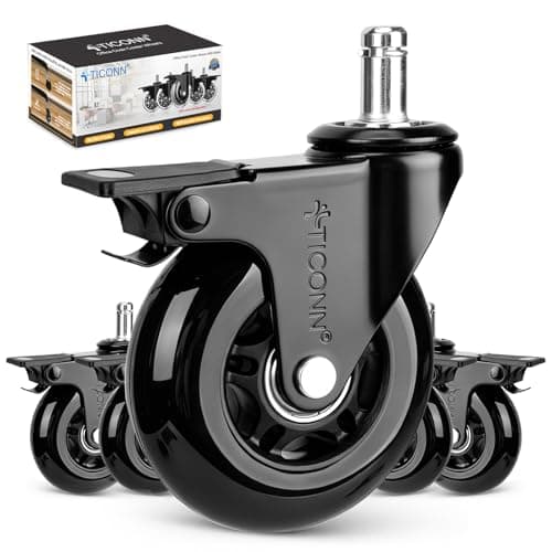 TICONN TICONN 3 in Office Chair Caster Wheels (set of 5)