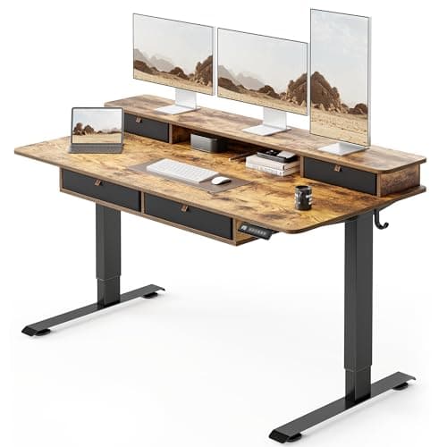 FEZIBO FEZIBO 60×30 Electric Standing Desk with Drawers