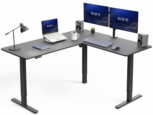 VIVO VIVO 63×55 in Corner Standing Desk (DESK-E3CTB)