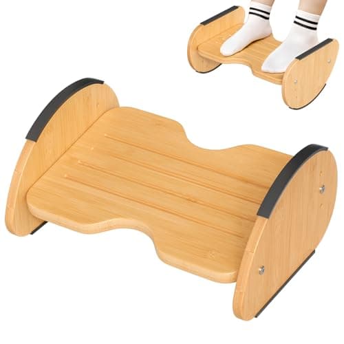 Amazer Bamboo 2-in-1 Reversible Rocking Footrest