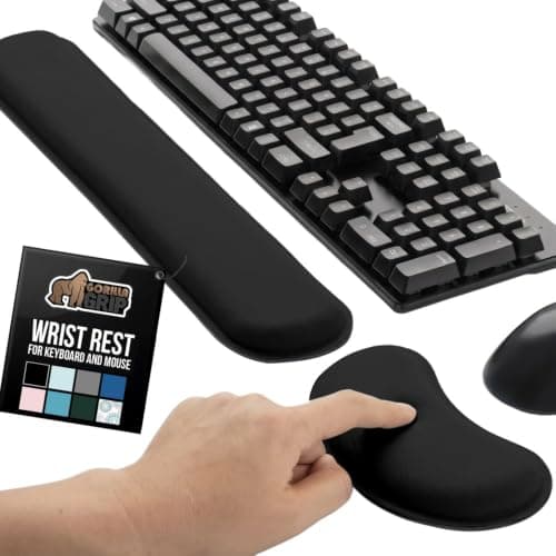 Gorilla Grip Memory Foam Wrist Rest (keyboard + mouse, 2-piece)