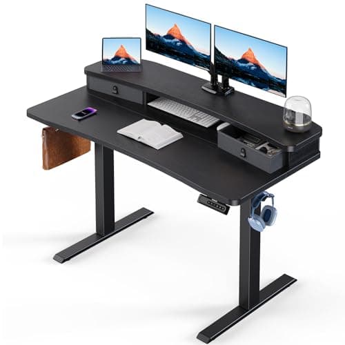 HUANUO HUANUO 48×24 Electric Standing Desk with 2 Drawers