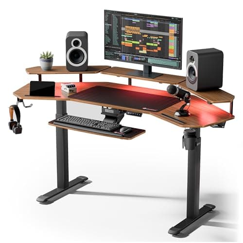Eureka Ergonomic EUREKA ERGONOMIC 72 in Standing Desk (studio workstation, deep walnut)