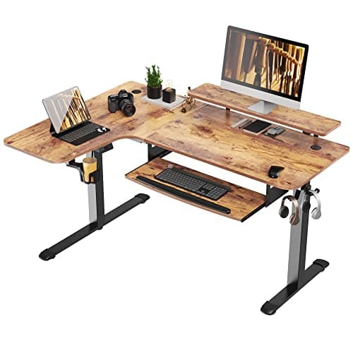 Eureka Ergonomic EUREKA ERGONOMIC 61 in L-Shaped Standing Desk (left corner)