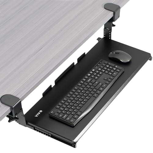 VIVO VIVO Large Height-Adjustable Keyboard Tray (C-clamp)